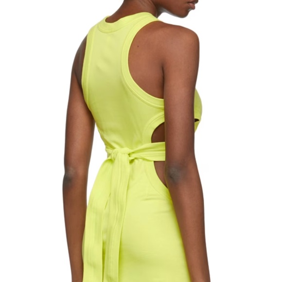 Dion Lee Jersey Dress Lime - Picture 3 of 9